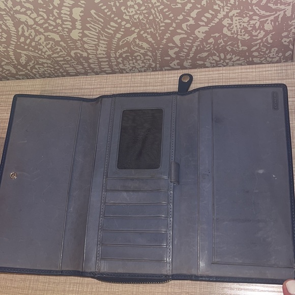 Vintage Blue Coach Wallet - Picture 2 of 4